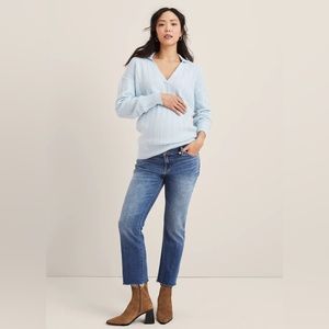 Hatch The Crop Maternity Jean Jeans Indigo Size 26 NWT